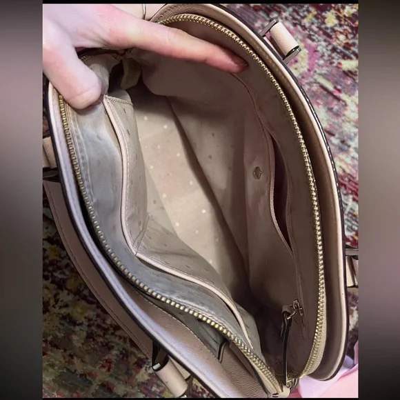 Soft pink Medium Kate Spade diamond studded bow tote. $150 OBO - Picture 3 of 6